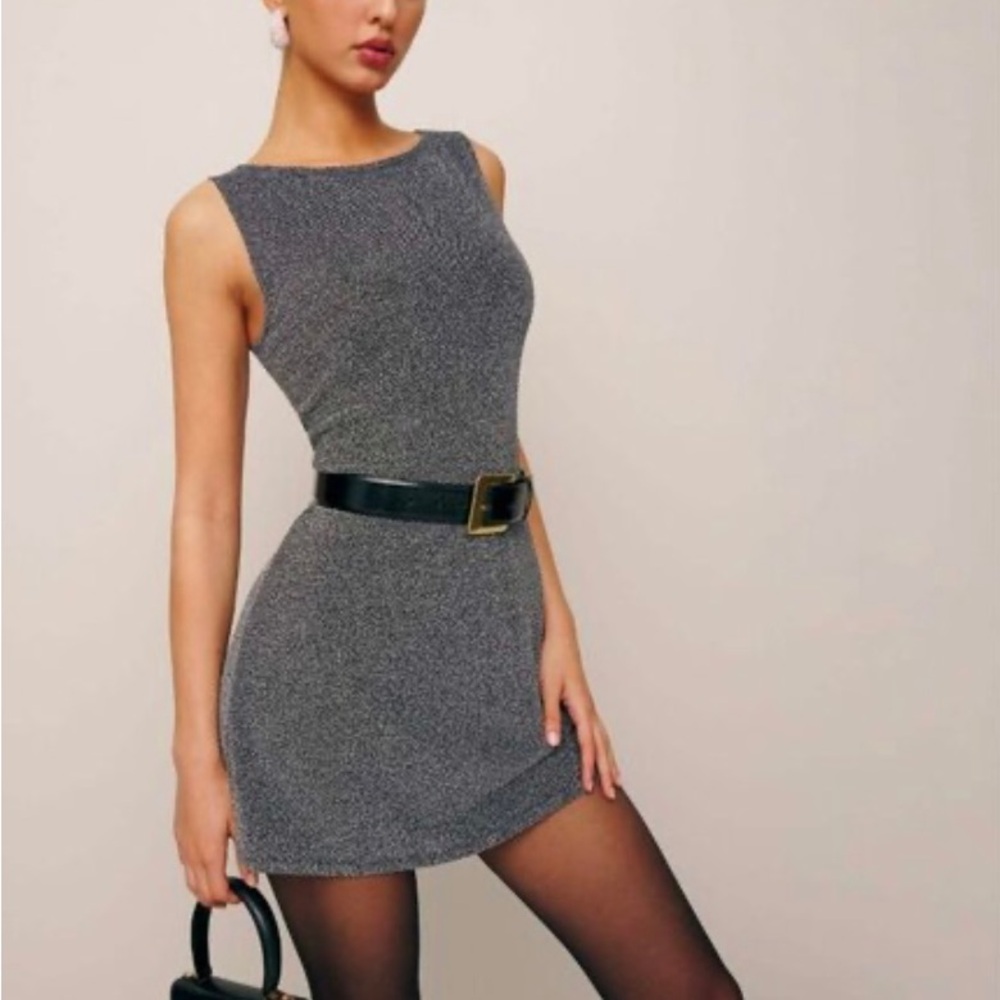 Reformation Sparkly Cocktail Dress